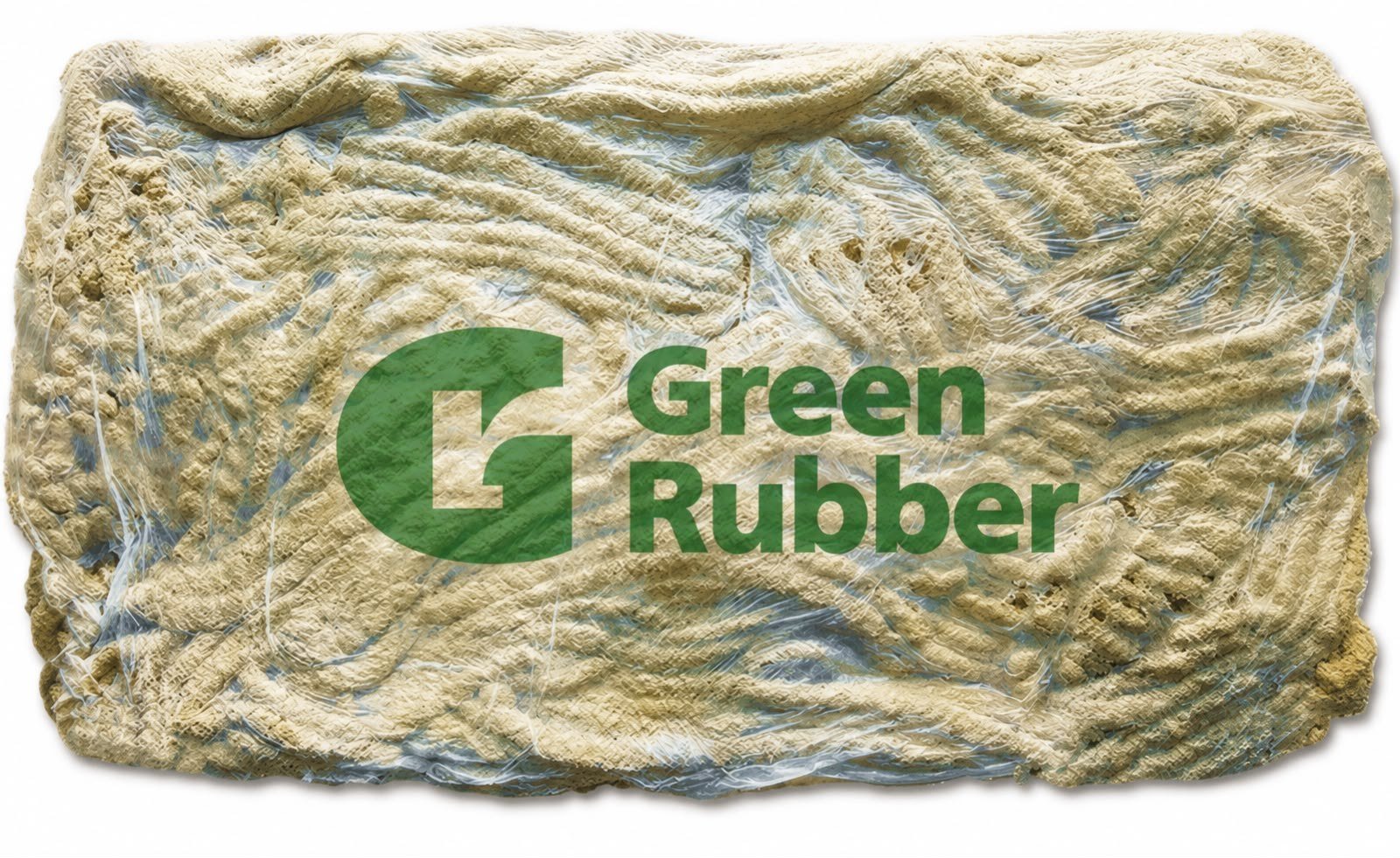 Cream latex reclaim rubber bale